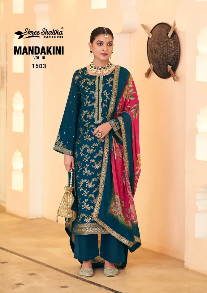 Mandakini Vol 15 By Shree Shalika Viscose Designer Salwar Kameez Suppliers In India